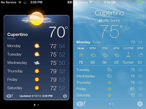 iOS 6 versus iOS 7 iPhone 1 iOS 6 versus iOS 7 iPhone 1